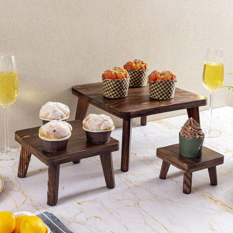 Millwood Pines 3 Piece Serving Platter Stand Dessert Risers Wayfair